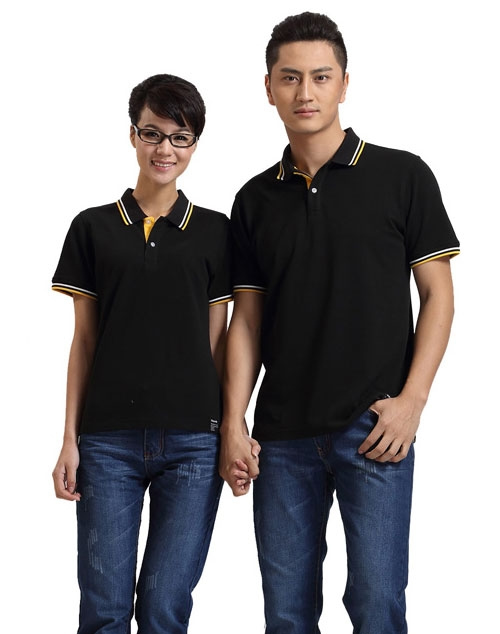 時尚翻領工作服T恤